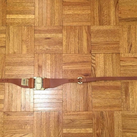 Replay Italian Brown Leather Belt Vintage Hippie S